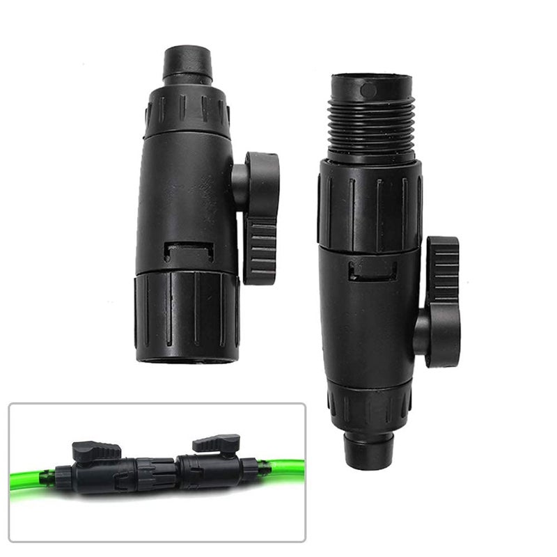 Tnfeeon Aquarium Hose Valve, Fish Hose Pipe Quick Release Connector Adapter Aquarium Filter Connector(16mm/0.6inch) - Image 5